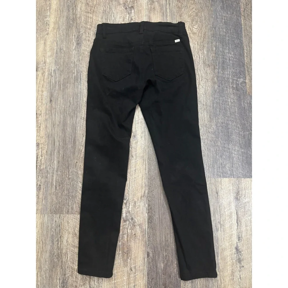 1822 Denim Womens Black Skinny‎ Jeans Stretch Mid Rise Size 4 Solid Casual Sleek - Picture 6 of 6